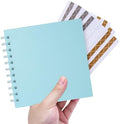 DIY Photo Album Scrapbook 6.3 Inch, Light Blue by Hiwhy