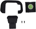 Camera Eyepiece Eye Cup, Viewfinder Eyecup and Hot Shoe Cover Kit, with Shoe Level, Soft Silicone Eyecup Compatible for RP R8 Camera by Unknown