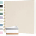 Scrapbook Photo Album 10x10 Inches 80 Pages Linen Cover Beige by Bonyomor