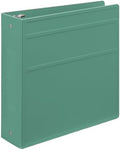 Carstens 3-Inch Heavy Duty 3-Ring Binder - Side Opening, Mint, Durable Plastic, Precision No-Gap Rings, Waterproof Cover, No Pockets, Holds 400 US Letter Sheets, BPA-Free, Made in USA (1748-3R) by Carstens