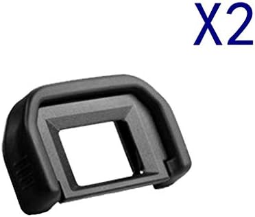 (2PCS) EF Viewfinder Eyepiece Eyecup Eye Cup Rubber for Canon EOS 300D 350D 400D 450D 500D 550D 600D 1000D 1100D 700D 100D Canon Rebel XT XTi XS XSi T1i T2 T2i T3 T3i T4i T5i SL1 - Image 2