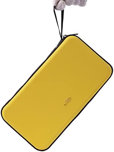 72 Capacity Heavy Duty Wallet, DVD Case Holder for Car, Hard Shell Sturdy,CD disc Binder, Booklet, Protective Blu-ray Wallet (72 Capacity,Yellow) - Image 3