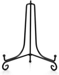 Artliving Plate Stands for Display, 10 Inch Black Iron Easel Plate Display Photo Holder Stand, Displays Picture Frames, Decorative Plates, Tablets and Art (2 pack) by Artliving