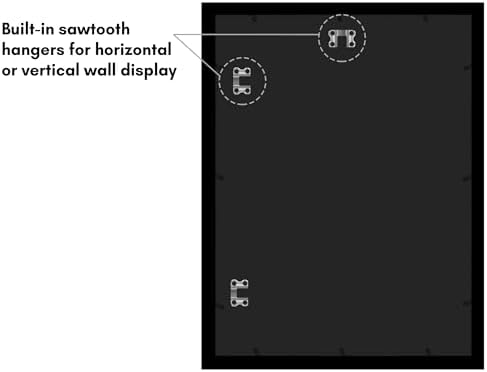 Americanflat 15x20 Poster Frame - Engineered Wood - Black - Image 6