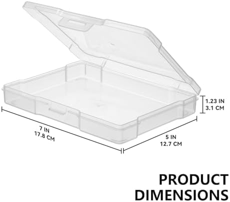 novelinks 6 Pack 5"x7" Clear Photo Storage Boxes and Photo Box Organizers - Image 2