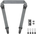 FIEIL Camera Shoulder Strap with Quick Release Plate, 1.5''Wide Universal Camera Neck Strap, Smooth and sturdy, Equipped with Comfortable Silicone Shoulder Pad for Photographers(Silver Gray) by FIEIL
