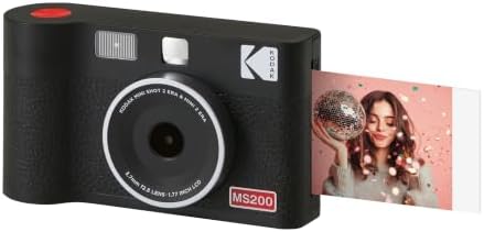 KODAK Mini Shot 2 ERA 2x3 Instant Camera, Photo Printer, 8 Sheets, Black by Unknown