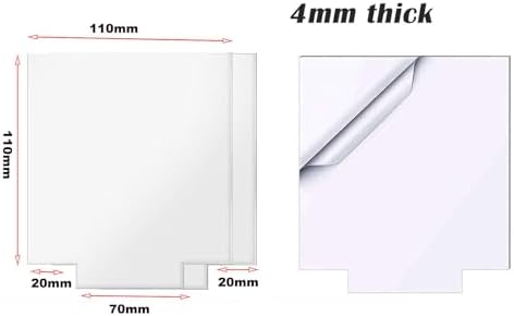 2Pcs 4.33" Wood LED Light Base with Acrylic Sheet for DIY Display Projects - Image 4