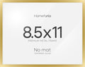 Homeforia 8.5x11 Gold Diploma Frame, High-End Metal, Glass by Homeforia