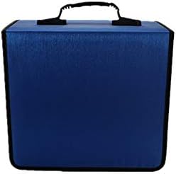 CD/DVD Case Holder Organizer Wallet Sleeves Booklet Binder,Storage 400 Capacity Disc(Blue) - Image 3