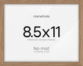 Homeforia 8.5x11 Natural Oak Diploma Frame, High-End Wood, Glass by Homeforia