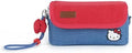 Kuitmor Comfortable Travel Camera Storage Bag Compatible with DJI Osmo Pocket 3,Shock-Absorbent Soft Lining and Detachable Strap Vintage Style – Red & Blue by Kuitmor