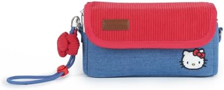 Kuitmor Comfortable Travel Camera Storage Bag Compatible with DJI Osmo Pocket 3,Shock-Absorbent Soft Lining and Detachable Strap Vintage Style – Red & Blue by Kuitmor