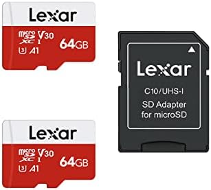 Lexar E-Series 64GB 2 PK Micro SD Card microSDXC UHS-I Flash Memory Card by Lexar
