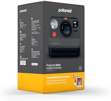 Polaroid Now 2nd Generation I-Type Instant Camera + Film Bundle - Now Black Camera + 16 Color Photos (6248)- Black - Image 5