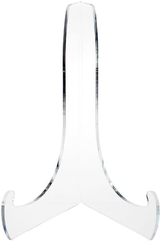 Plymor Clear Acrylic 60-Degree Angle Easel With Shallow Support Ledges, 12" H x 9" W x 8.25" D (6 Pack) - Image 2