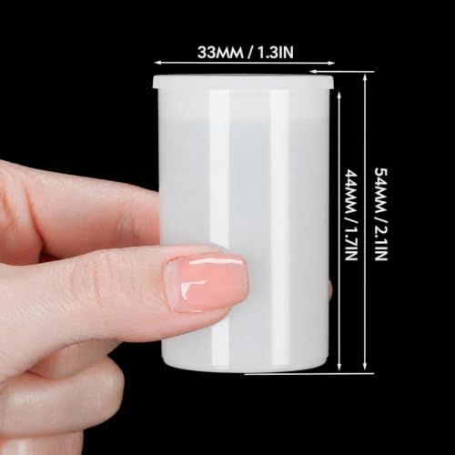 JOVITEC White 20 Pack Film Canisters with Caps, 35 mm Empty Camera Reel Storage Containers Case with Lids, Films Developing Processing Tube for Storing Films, Small Accessories - Image 2