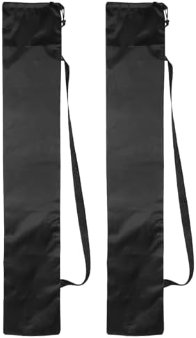 PATIKIL 49 x 9 Inch Tripod Carrying Case, 2 Pack Camera Tripod Carrying Bags Oxford Cloth Padded Bag for Camera Gear Mic Light Stand Sheet Music Photography Accessories, Black by PATIKIL