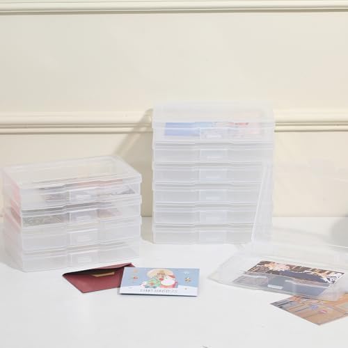 novelinks 24 Pack 4"x6" Photo Storage Boxes and Picture Organizer (Clear) - Image 4