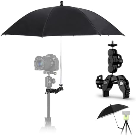 25.6" Camera Tripod Umbrella with Super Clamp for Mirrorless Camera Xbotgo by Kiorafoto