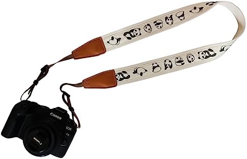 UNIKSTRAP Original Design, Personalized Adjustable Cute Cotton PANDA Camera Strap, Fit for Canon Nikon Sony Olympus Interchangeable Lens Digital Camera/DSLR etc. (Panda) by Unknown