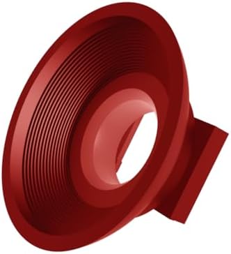 Foto&Tech EF Silicone Viewfinder Eyecup Flip-Back Design with Anti-Reflective Grooves Soft Silicone Eyepiece for EOS T7i T6i T5i SL1 6DII 90D 80D 70D 60D 5DII (red) by FOTO%26TECH