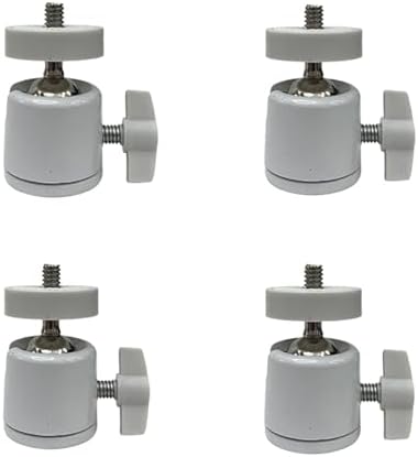 Universal 1/4" Swivel Mini Ball Head Tripod Mount, 360 Degree Rotating Adapter for DSLR Cameras, Tripods, Monopods, Black (white-10 Pack) - Image 5
