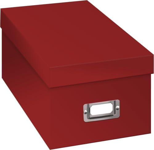Pioneer Photo Albums BCD-1S/RD BCD-1S CD/DVD Storage Box, Bright Red (Pack of 6) by PioneerPhotoAlbums
