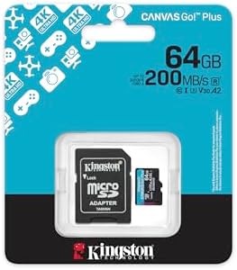 Kingston Canvas Go Plus 64GB microSD Card | Up to 200MB/s | Class 10, UHS-I, U3, V30, A2 | SDCG4/64GB - Image 3
