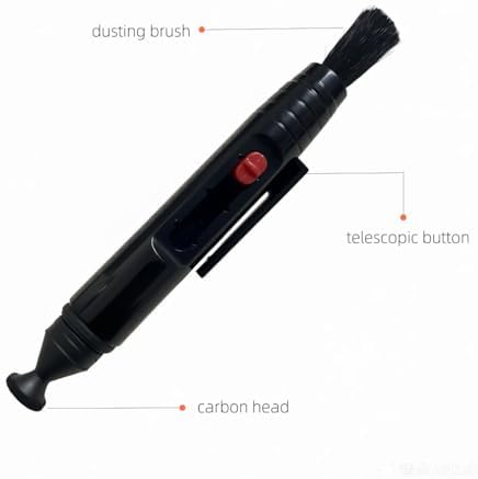 2pcs Lens Cleaning Pen with Carbon Cleaning Head and Brush for DSLR Digital Camera and Drone, Telescope, Magnifying Glass, Mobile Phone Screen, etc. - Image 5