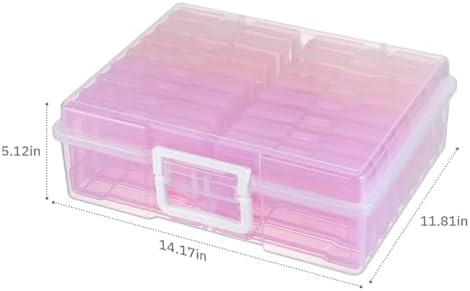 4" x 6" Plastic Photo Storage Case with 16 Inner Pink Small Boxes - Image 2
