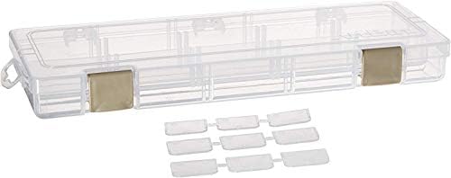 ArtBin 3900AB Solutions Extra Long Box, Art & Craft Organizer with Removable Dividers, [1] Plastic Storage Case, Clear , 12.4" x 4.9" - Image 2