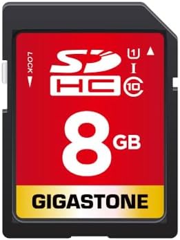 GIGASTONE 8GB SD Card UHS-I U1 Class 10 SDHC Memory Card, Speed Up to 80MB/s, Full HD Video Kodak Olympus Digital Camera, with 1 mini case by Gigastone