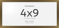 Homeforia 4x9 Bronze Business License Frame, High-End Metal, Glass by Homeforia