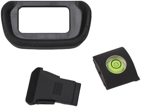 Fabater Camera Level and Eyecup with Hot Shoe Cover Set, Soft and Rugged ABS Material, Great for Photographers Using R10 Cameras, 1 Unit by FABATER