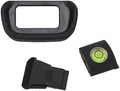 Camera Eyecup with Bubble Level and Hot Shoe Cover for R R10 by SENECESLI