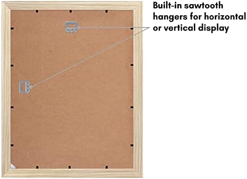 Americanflat 11x14 Picture Frame - Matted to 8x10 - Natural Oak - Image 4