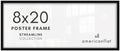 Americanflat 8x20 Picture Frame - Slim Molding - Black by Americanflat