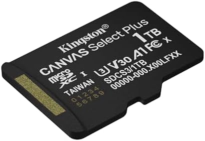 Kingston Canvas Select Plus microSD Memory Card 1TB micSDXC Gen3 150R A1 Single Pack w/o ADP - SDCS3/1TBSP - Image 2