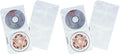C-Line Deluxe CD Ring Binder Storage - Stores 4 CDs/Page, 5-13/16 x 11-1/16 Inches, 10 Pages per Pack (Pack of 2) by C-Line