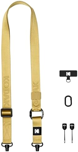 KODAK Multi-Purpose Camera Strap (Khaki) - Quick-Detach System, Lightweight, Durable Metal Swivels, Multiple Usages, SLR Cameras, Compact Cameras, Smart Phones by Unknown