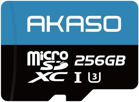 AKASO 256GB microSDXC U3 MicroSD Card- Up to 100MB/s by AKASO