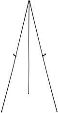 Amazon Basics Easel Display Stand, Instant Floor Poster, Lightweight, Collapsible and Portable with Tripod Base, Black Steel (supports 5 pounds) by AmazonBasics