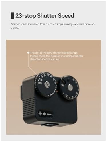 Light Meter II Cold Shoe for DSLR Film Camera Light Meter 12 Shutter Speed Photography Replacement Parts Accessories (Black) - Image 4