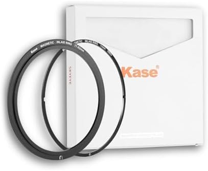 Kase 55mm Magnetic Screw in Adapter Ring Kit, Brass Magnetic to Threaded Filter Adapter Rings for Camera Lenses, Ultra-Thin 3.4mm Profile, Quick-Release Design, Compatible with UV CPL ND Filters by KaseFilter