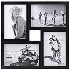 Malden Collage Frame, 4-Opening, Four 4x6 Photos | Black | Matted | Pack of 4 - Image 2