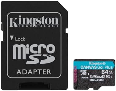 Kingston Canvas Go Plus 64GB microSD Card | Up to 200MB/s | Class 10, UHS-I, U3, V30, A2 | SDCG4/64GB by Unknown