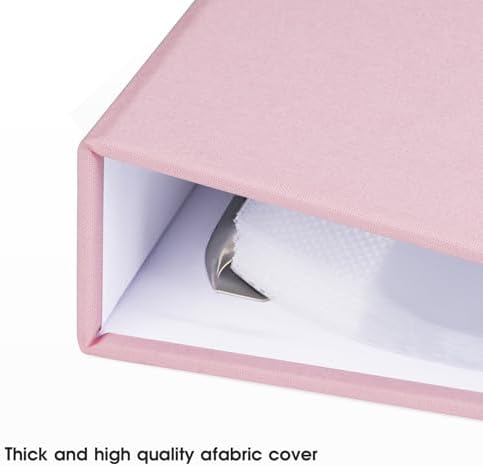 1DOT2 8.5x11 Inch 3 Ring DIY Scrapbook Photo Album, Pink - Image 2