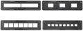 Slide and Negative Holders for QuickConvert 2.0 (Set of Film Holders for 35 Slides/35mm Negatives/110 Negatives/126 Negatives) by ClearClick