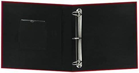 8.5x11 Fabric Frame 3-Ring Binder Scrapbook, Apple Red - Image 3